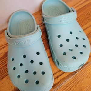 Teal Crocs
